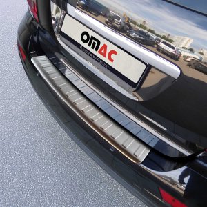 Mercedes ML Class Rear Bumper Sill Cover - Omac - S.Steel - Brushed Silver - '05-'11